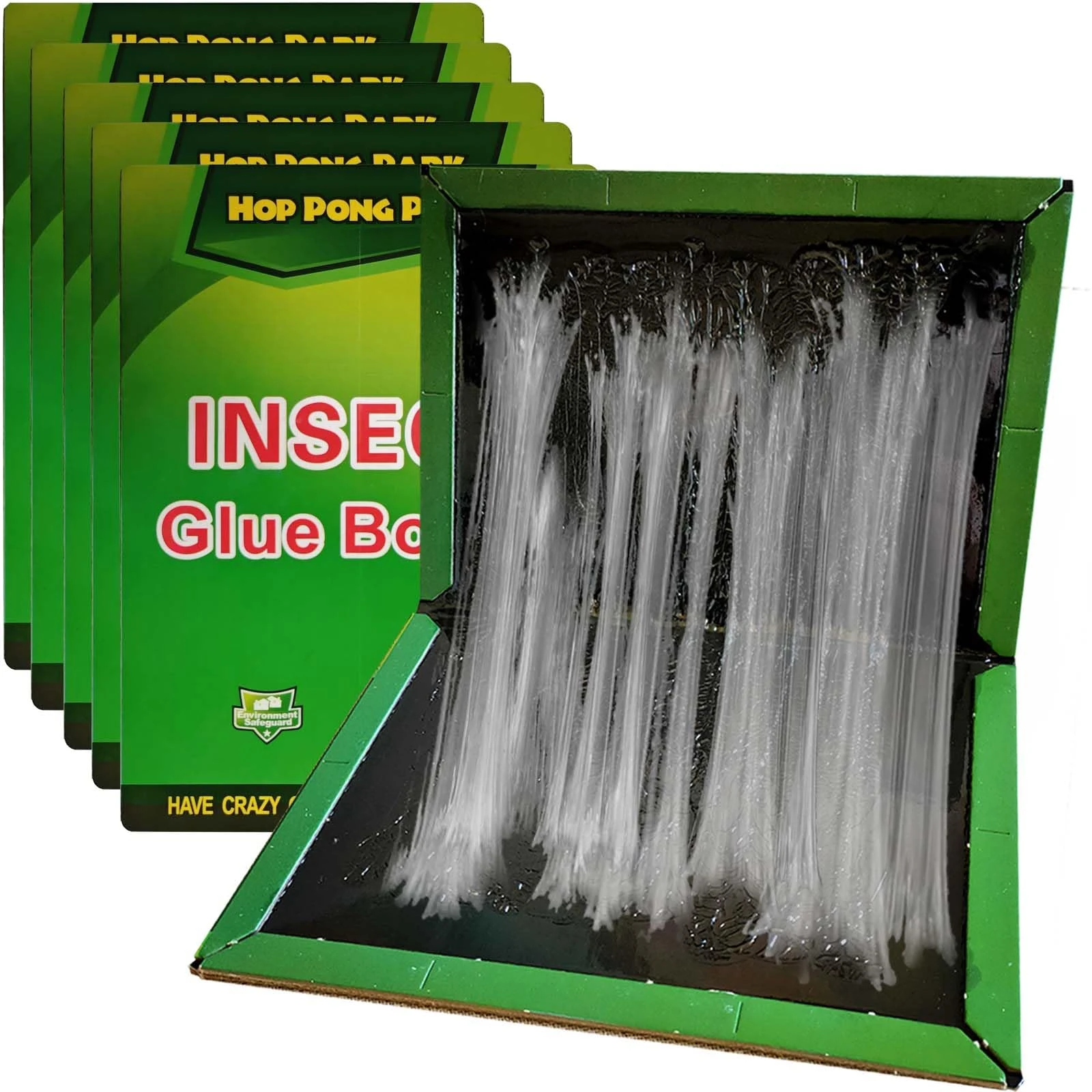 GroZythre 5 Pack Pest Sticky Pad Traps Boards, Multi Insects Sticky Pads, Undetectable Black & Extra Strong Glue Sticky Trap Pads, Used Indoors/Outdoor, At Homes And Offices etd