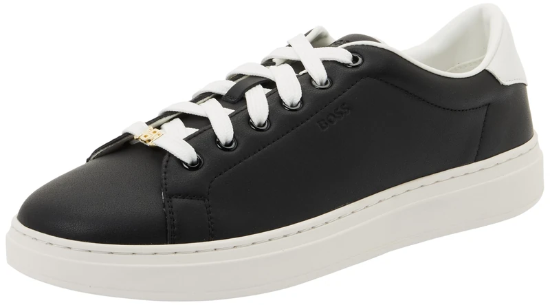 BOSS Women's Kieran Tenn Altbb Trainers, Black, 6 UK