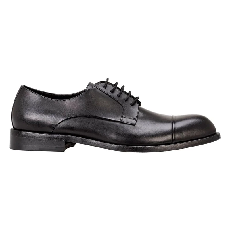BOSS Men's Tayil-l Derb Tcbufl Derby Shoes, Black, 9 UK