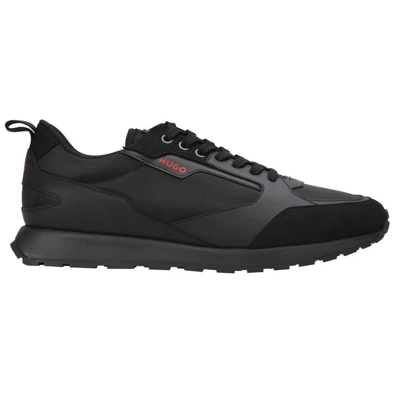 HUGO Men's Icelin Runn Pumf N Trainers, Black, 11 UK