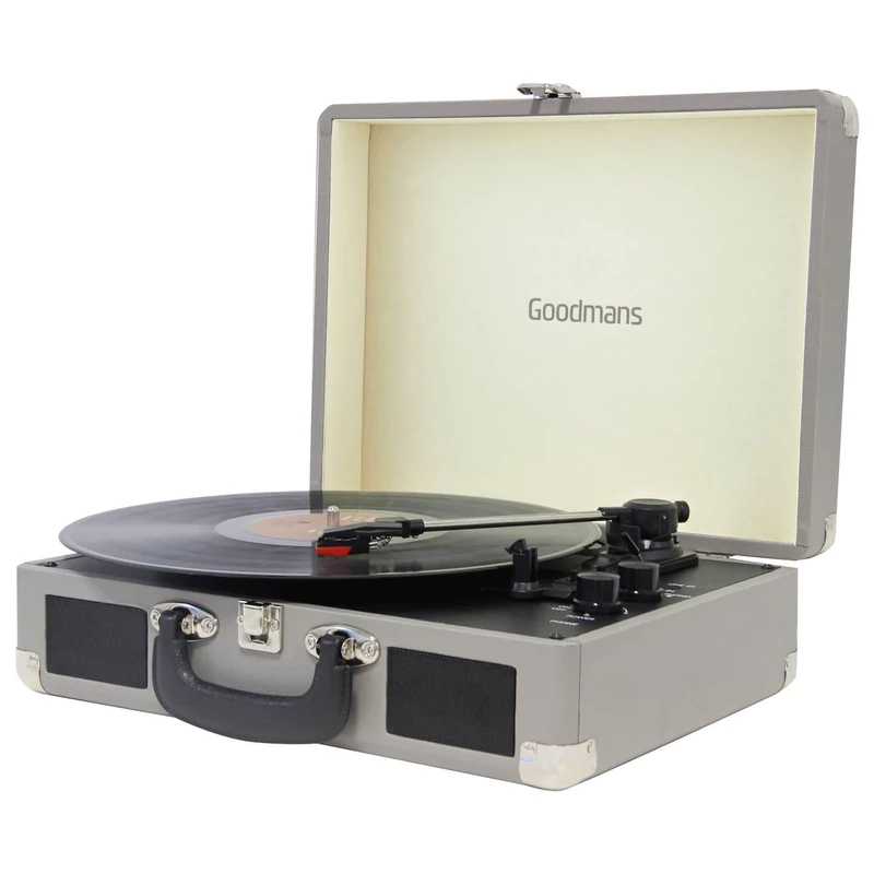Revive Bluetooth Turntable - Grey - Stream Your Favourite Music Via Bluetooth On This Fabulous Turntable From - Dimensions: 35 X 26 X 11.5cm - Weight: 2.65kg