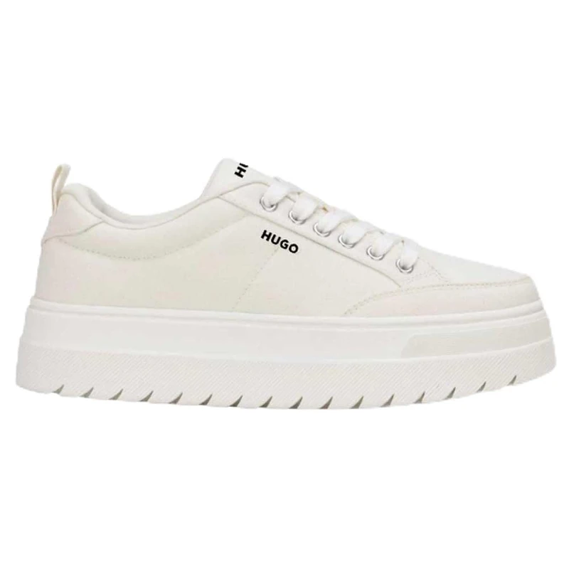 HUGO Women's Lyssa Tenn Nyrn Trainers, Open White, 6 UK