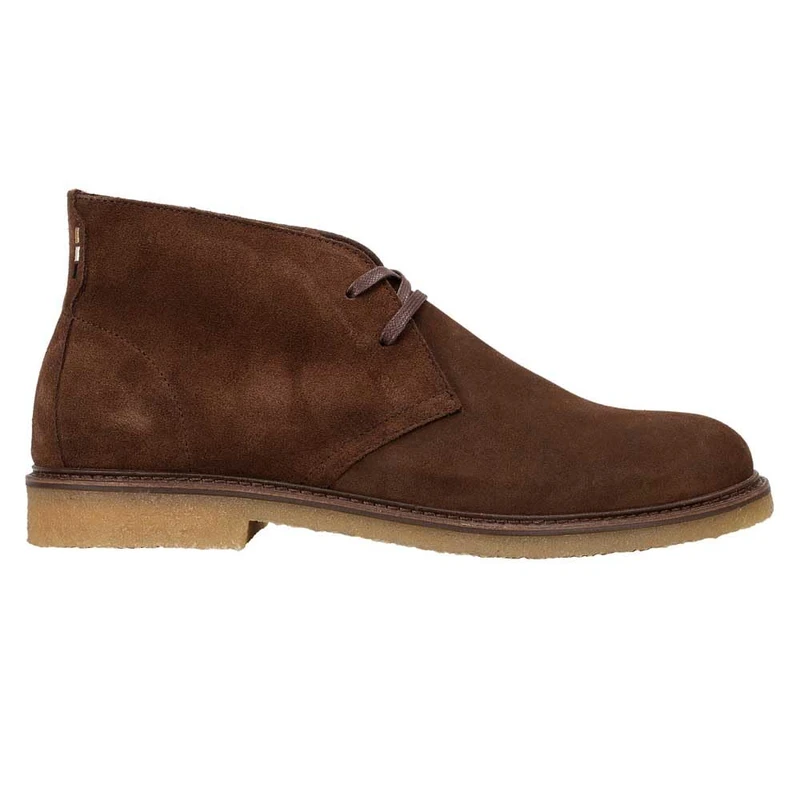 BOSS Men's Kope Desb Sd Desert Boots, Dark Brown, 5 UK