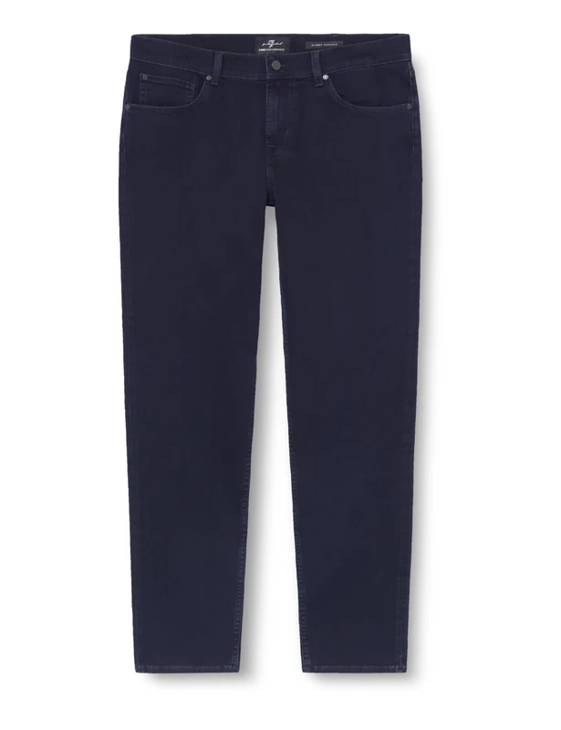 7 For All Mankind Slimmy Tapered Luxe Performance Blue Black, Dark Blue, 29W