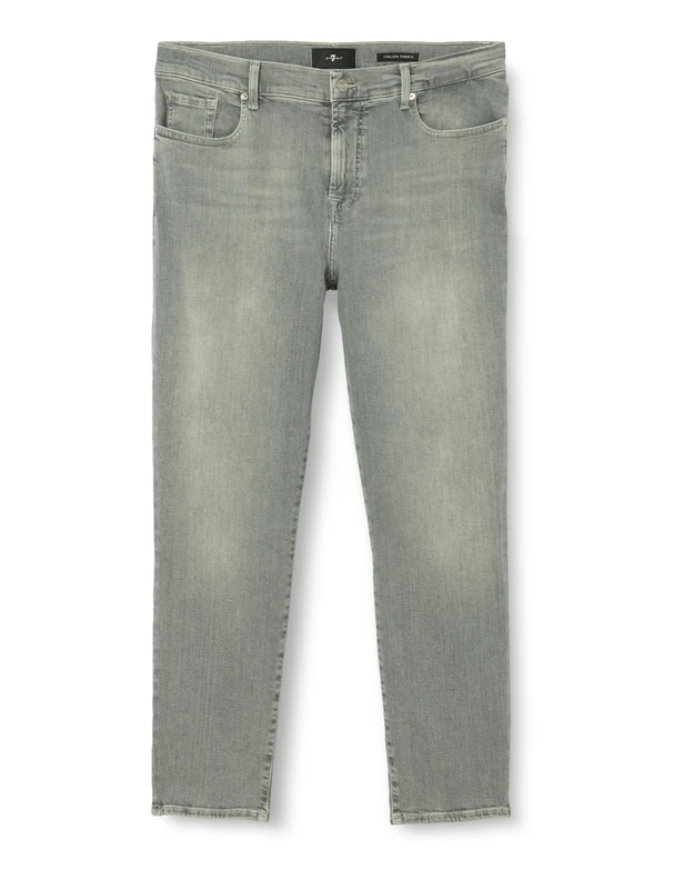 7 For All Mankind Women's Relaxed Skinny Closing Act Jeans, Gray, 32W