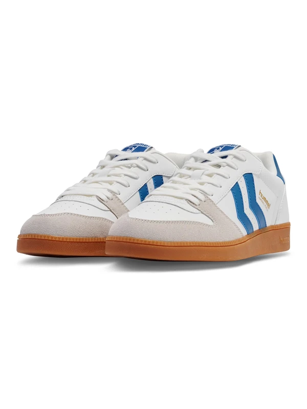 hummel Shoelaces Sneaker Handball Perfect Lifestyle Adult, White Blue, 5 UK