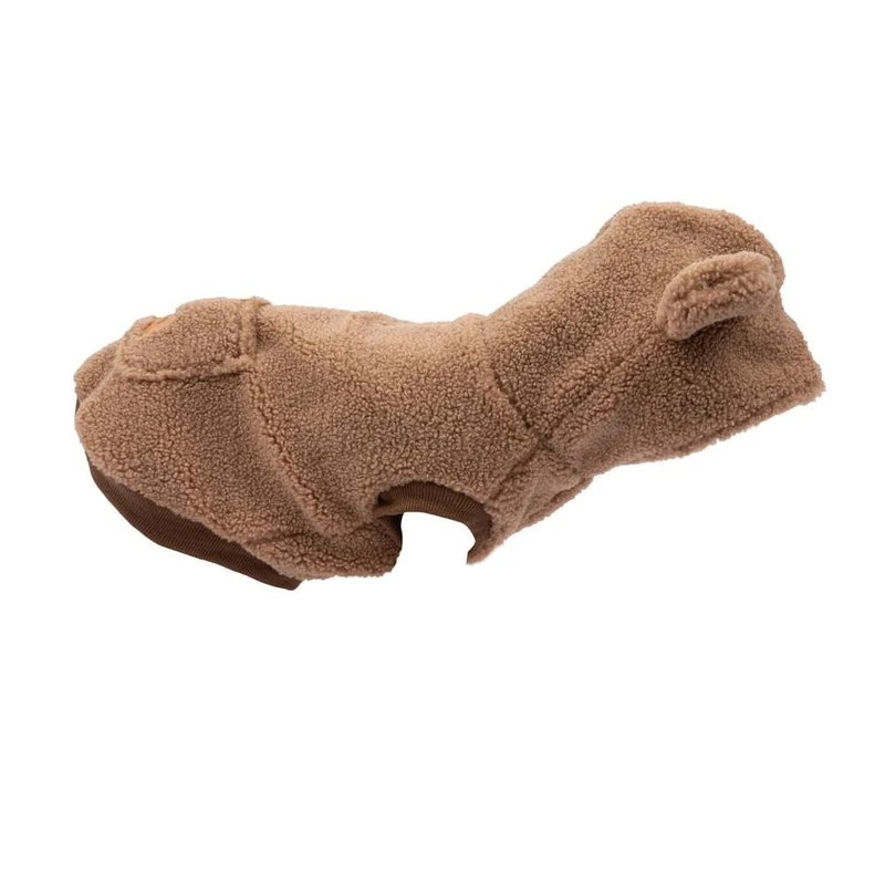 Preziosi Pet - Warm Dog Hoodie, Comfort Mesh Size Medium Small 35 cm, Adjustable Velcro Closure, Hood with Ears and Hole for Leash, Clothing, Button Stopper Hood