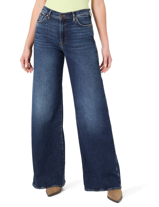 7 For All Mankind Women's Lotta Cisco Jeans, Dark Blue, 25 W