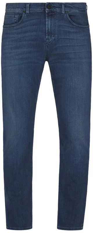 7 For All Mankind Men's Slimmy Tapered Luxe Performance Plus Mid Blue Jeans, 28W