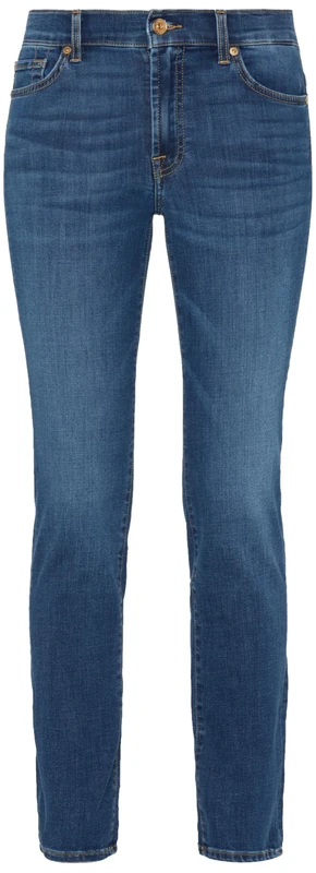 7 For All Mankind Women's Roxanne Bair Duchess Jeans, Mid Blue, 29 W