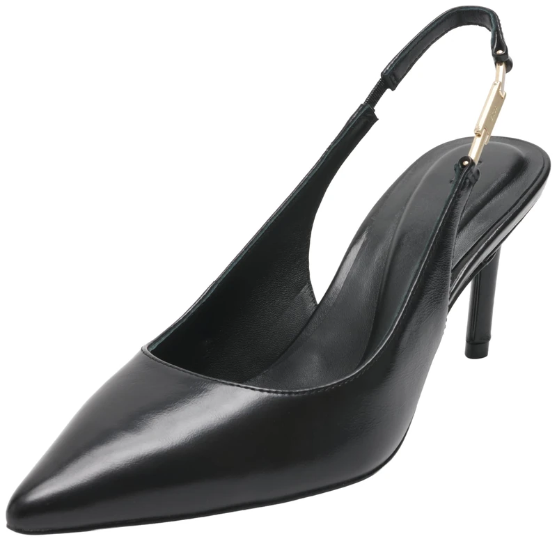 BOSS Women's Gracey Slbpump70 Na Slingback Heels, Open Purple, 4 UK
