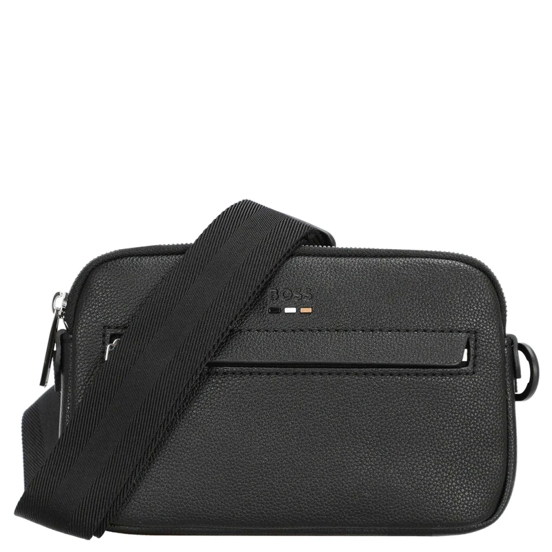 BOSS Men Ray A5 Orizzontal Crossbody Bag, Black, One Size - Image 1