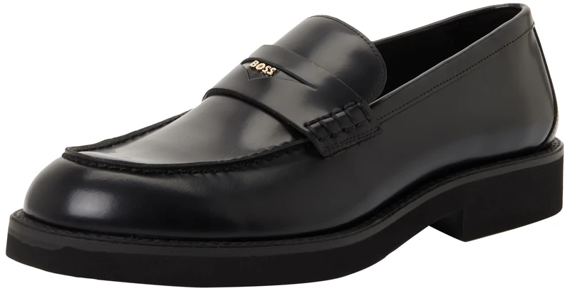 BOSS Women's Eleri Mocc Bo Moccasins, Black, 8 UK