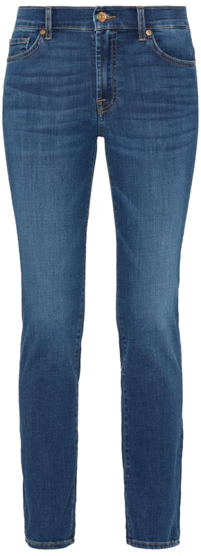 7 For All Mankind Women's Roxanne Bair Duchess Jeans, Mid Blue, 23W