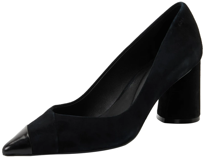 BOSS Women's Gracey Chpump70 Nasd Classic Heels, Black, 3.5 UK