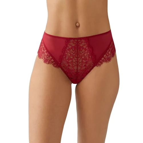 b.tempt'd womens It's on Hi-waist Thong Panty, 933296, Biking Red, S - Image 1