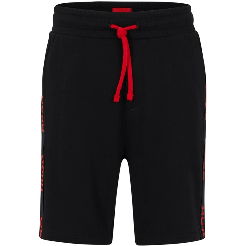 HUGO Mens Sporty Logo Shorts 10251705 01 Jogger Short Black M