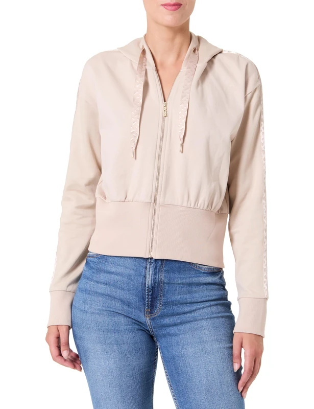BOSS Women's B Texture_Jacket H. 10273164 0 Loungewear, 270Light Beige, M
