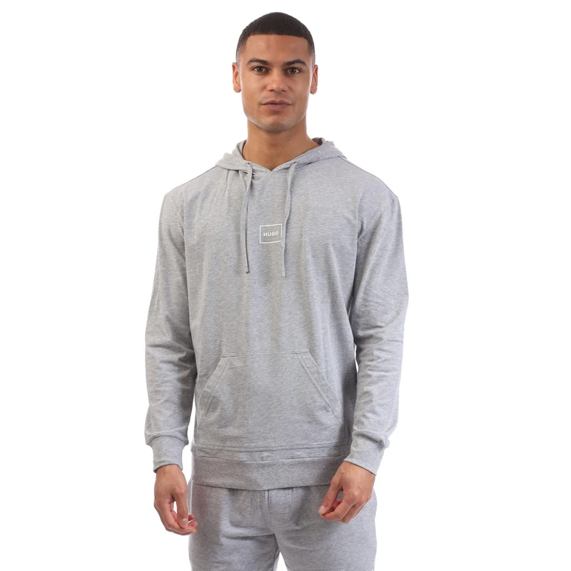 HUGO Men's Lounge Sweatshirt, 036 medium grey, XL
