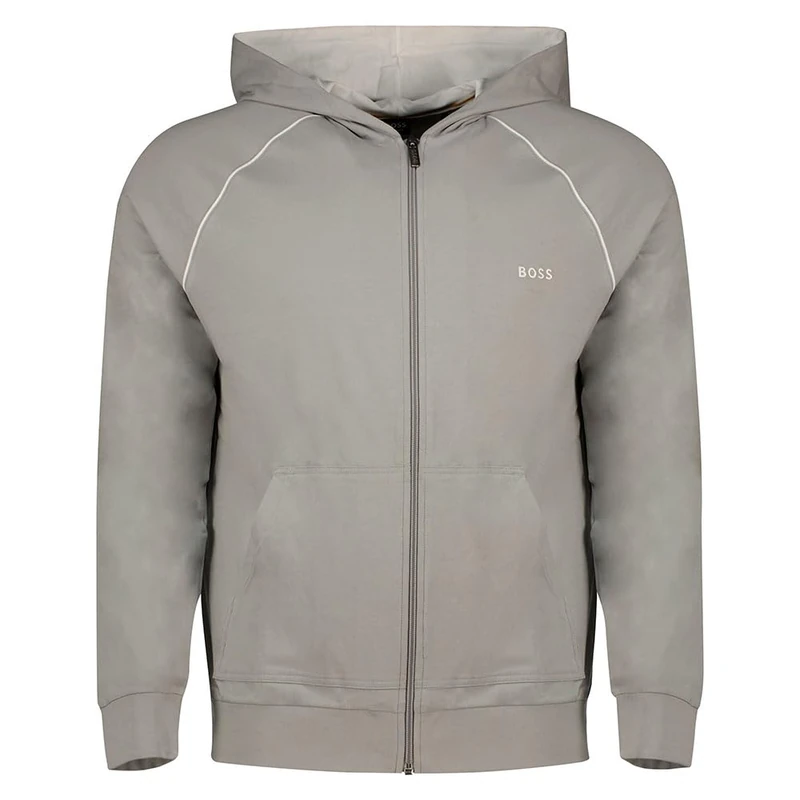 BOSS Men's Loungewear Jacket, 050Light/Pastel Grey, 5XL