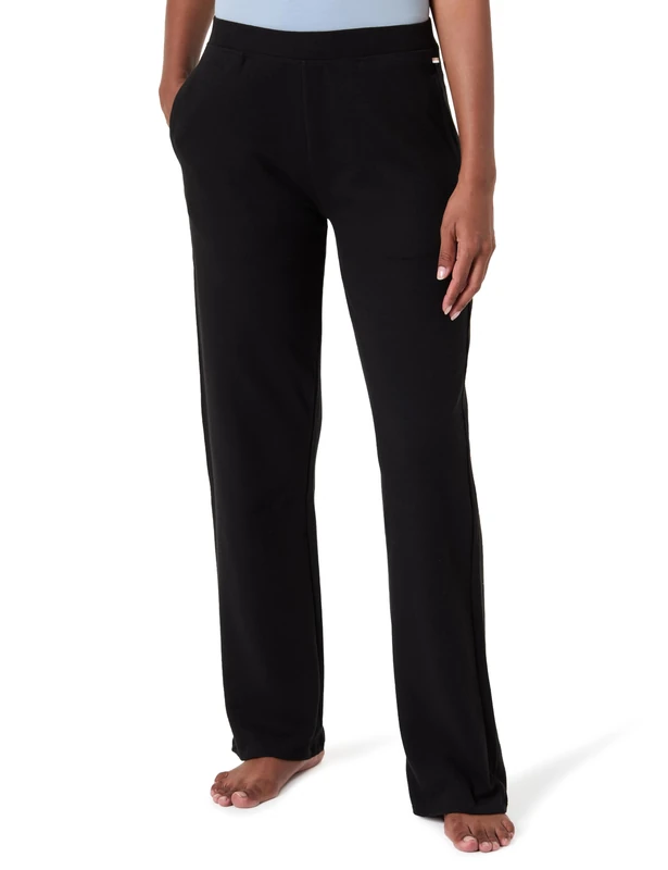 BOSS Women's Waffle_Pants Cw 10269584 01 Pyjama, Black, XS