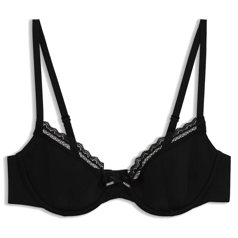 Hugo Women's Underwire Bra, Black, 38C - Image 1