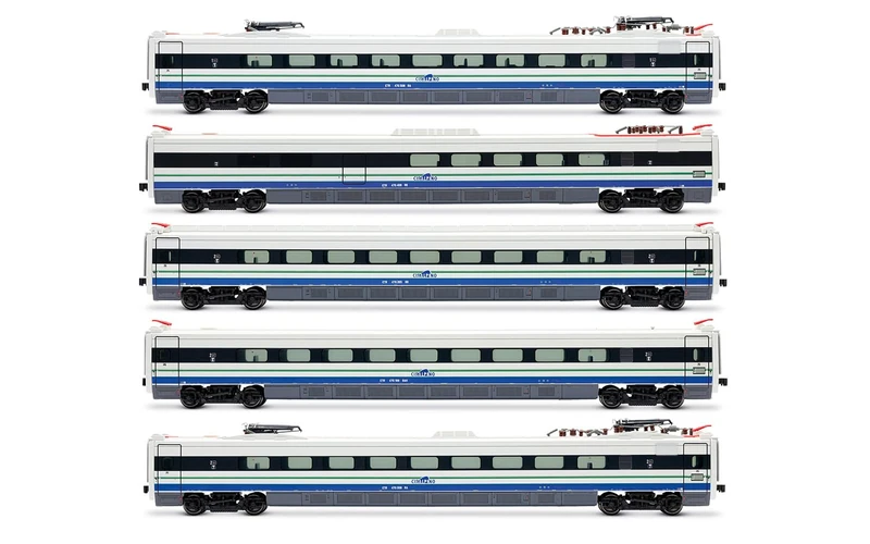 Rivarossi HR3025 Cisalpino, ETR 470 original livery, 5-unit pack additional intermediate coaches, ep. V Railway 5x Coaches