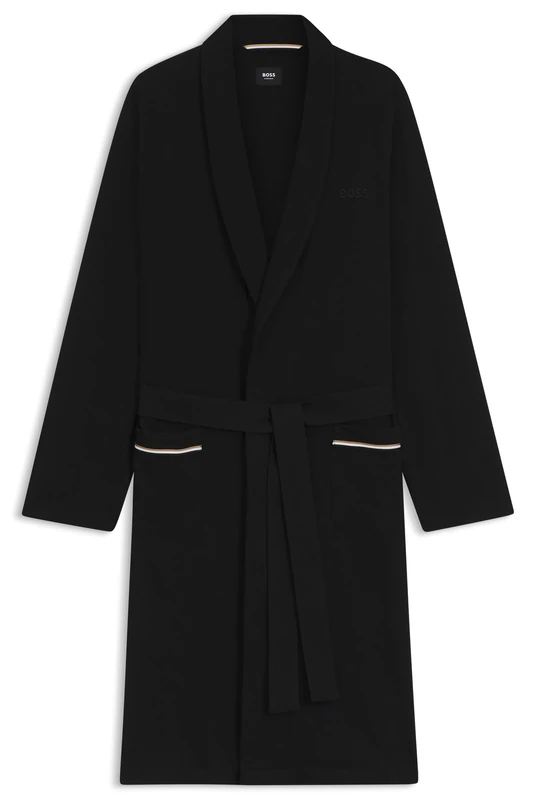 BOSS Men's Robe Bm 10121122 01 Dressing_Gown, Black, S