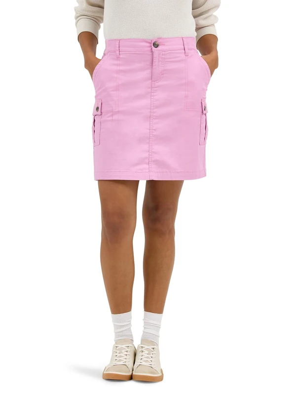 Lee Women's Ultra Lux Comfort with Flex-to-go Cargo Skort, Bright Violet, 8