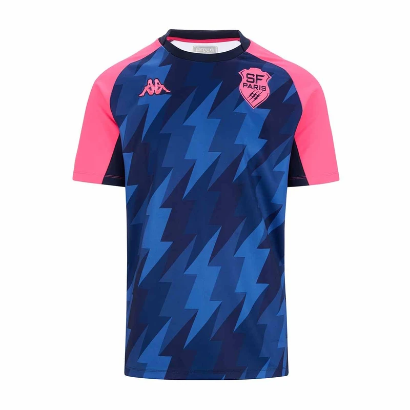 Kappa Telese Sfp T-Shirt, Navy Blue/Pink Fandango, XXXL - Image 1
