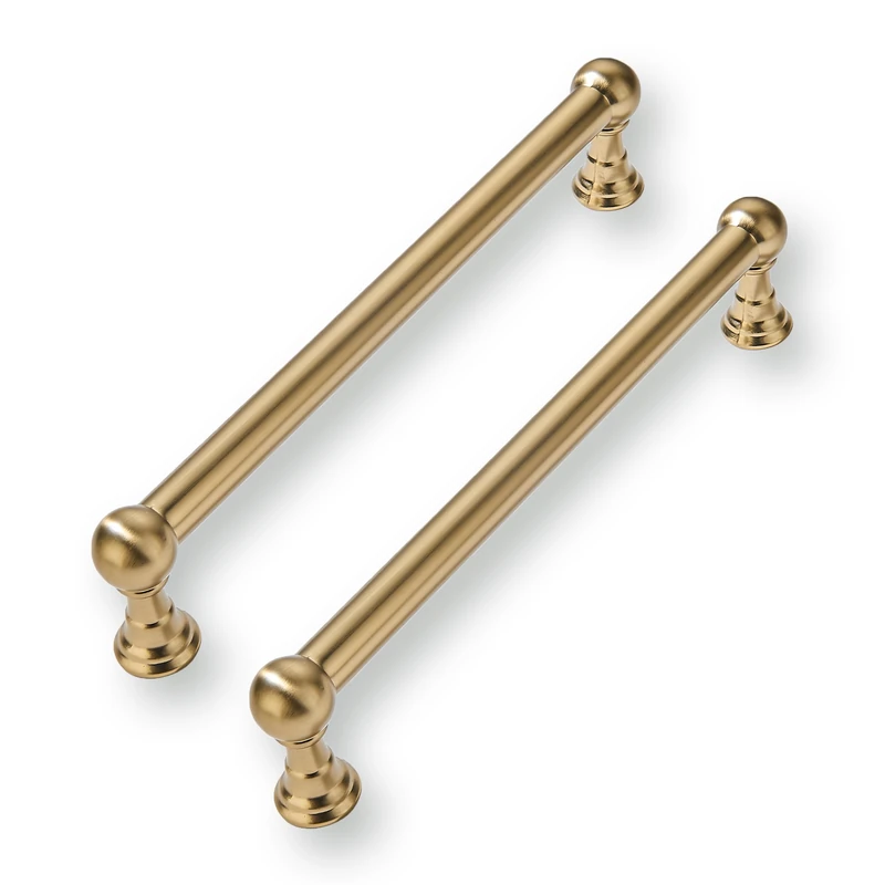 CABDM 10 Pack 6 Inch Solid Kitchen Cabinet Handles Champagne Bronze Heavy Duty Cabinet Pulls Drawer Pulls Cabinet Hardware Kitchen Handles for Cabinets Cupboard Handles
