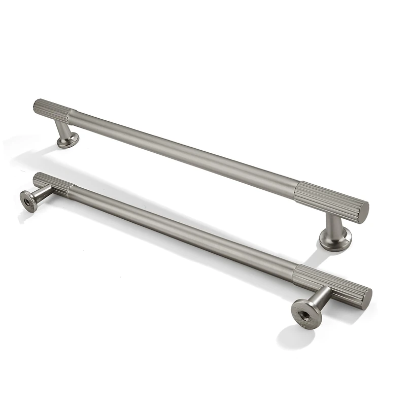 ZAUYX 10-Pack 10 Inch Hole Center Brushed Satin Nickel Cabinet Pulls Solid Heavy Duty Cabinet Pull is Suitable for Drawers Dressers Handles Kitchens Bathroom cabinets