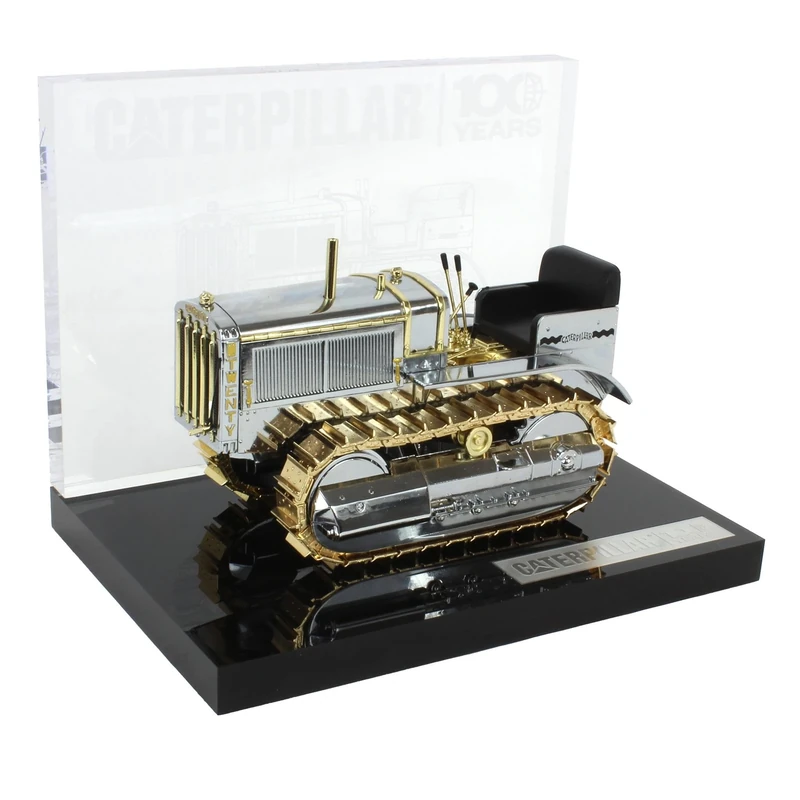 Diecast Masters 85760-Cat Twenty Track-Type Tractor 100th Anniversary Model, Scale 1:16, from 14 Years, in flip Box Carton, Suitable for Collectors, Metal, Multi-Coloured, One Size - Image 1