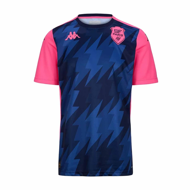 Kappa ABOUPRE PRO 8 SFP ACT Jersey | Blue Navy/Pink Fandango | Size S