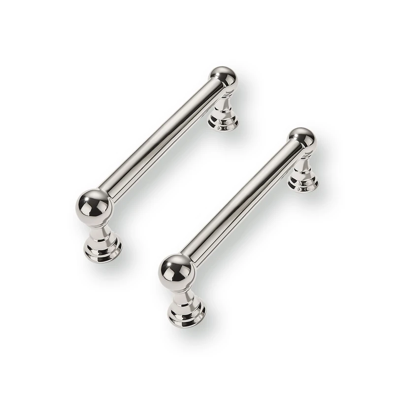 CABDM 10 Pack 3 Inch Solid Kitchen Cabinet Handles Polished Nickel Heavy Duty Cabinet Pulls Drawer Pulls Cabinet Hardware Kitchen Handles for Cabinets Cupboard Handles