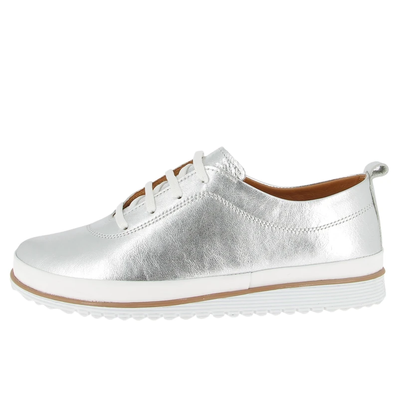 Andrea Conti Women's Damen Low Top Sneaker, Silver, 4 UK