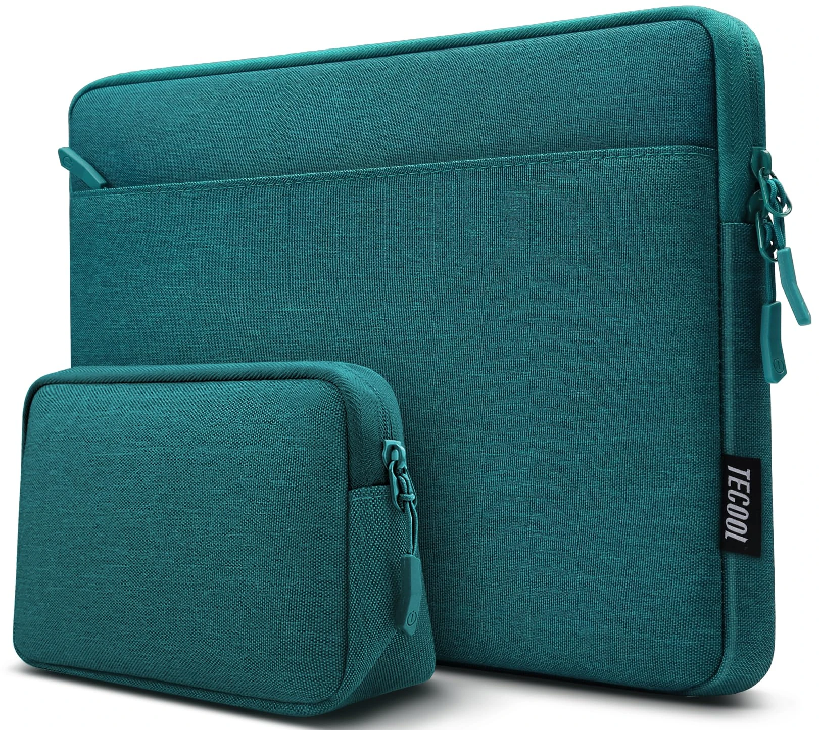 TECOOL 13.3 Inch Laptop Sleeve, Protective Case for MacBook Air 13 13.6 Inch M3 M2 M1 2024-2010, MacBook Pro 13/14 Inch 2024-2012,13.3 Lenovo HP Dell Acer Laptop Cover Waterproof Bag, Teal
