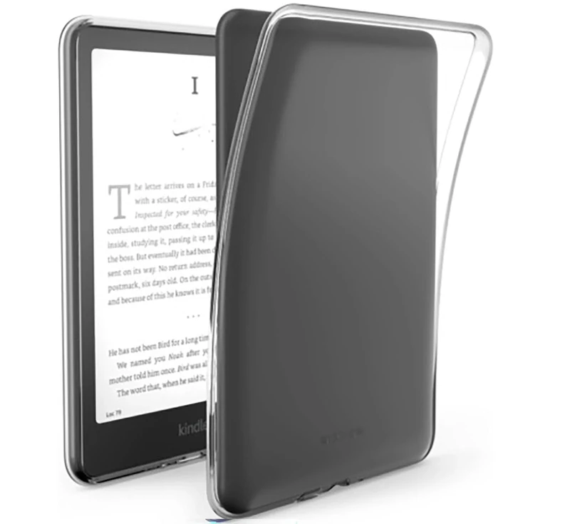 Clear Soft Flexible Compatible With 7 Inch Kindle Paperwhite 12th Gen 2024 Case and Kindle Colorsoft,Ultra Slim TPU Back Cover,Reinforced Edge Corners Scratch-Proof Lightweight (High transparency)