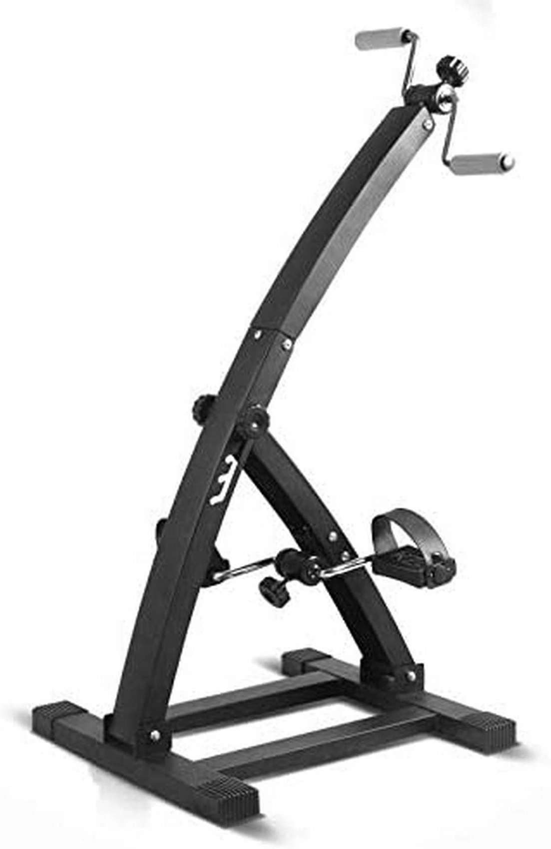 SaryEdge Office Fitness Deluxe Folding Pedal Exerciser Exercise Peddler Leg Machine Arm Leg Exercise Peddler Machine Folding Exercise Bike Low Impact Desk Cycle