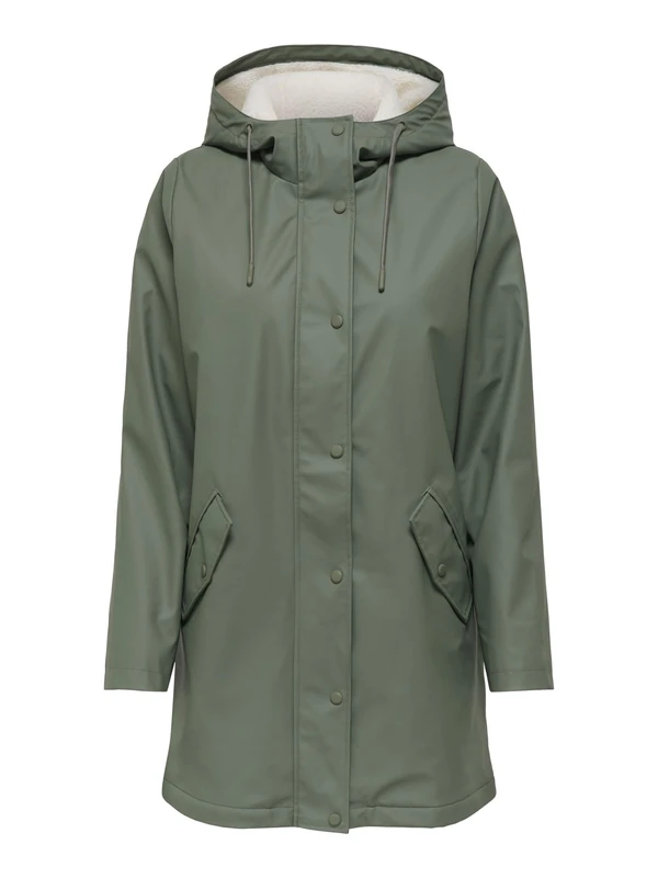 ONLY Onlsally Otw Noos Raincoat, Castor Gray, L
