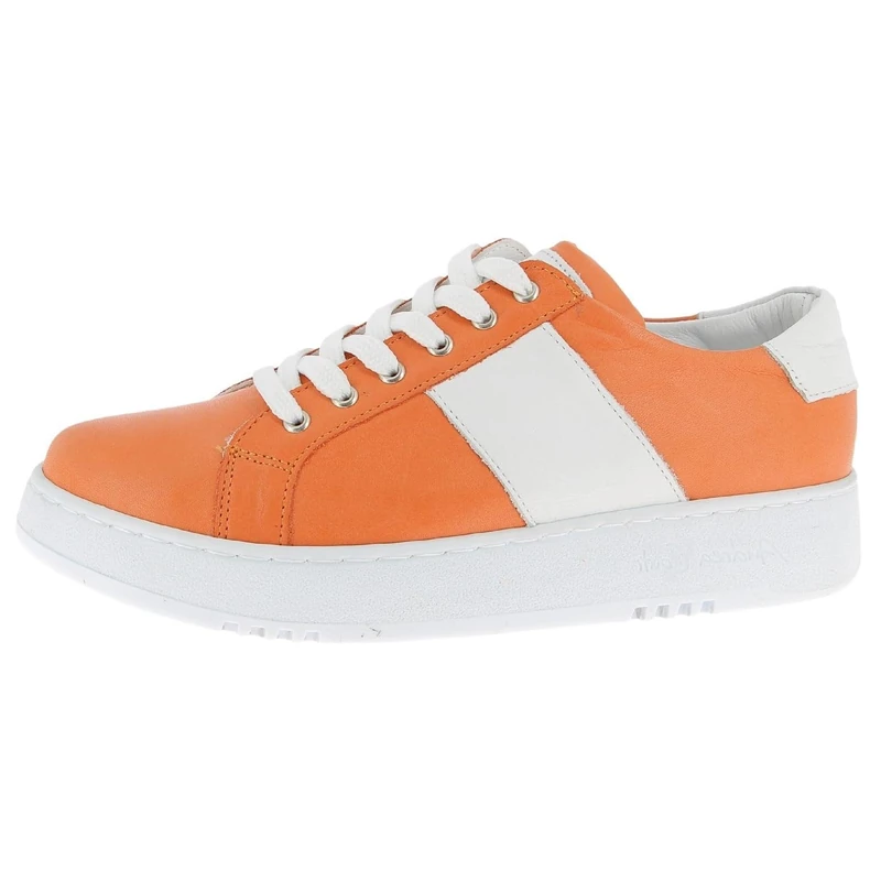Andrea Conti Women's Low Top Trainers, Papaya White, 5 UK