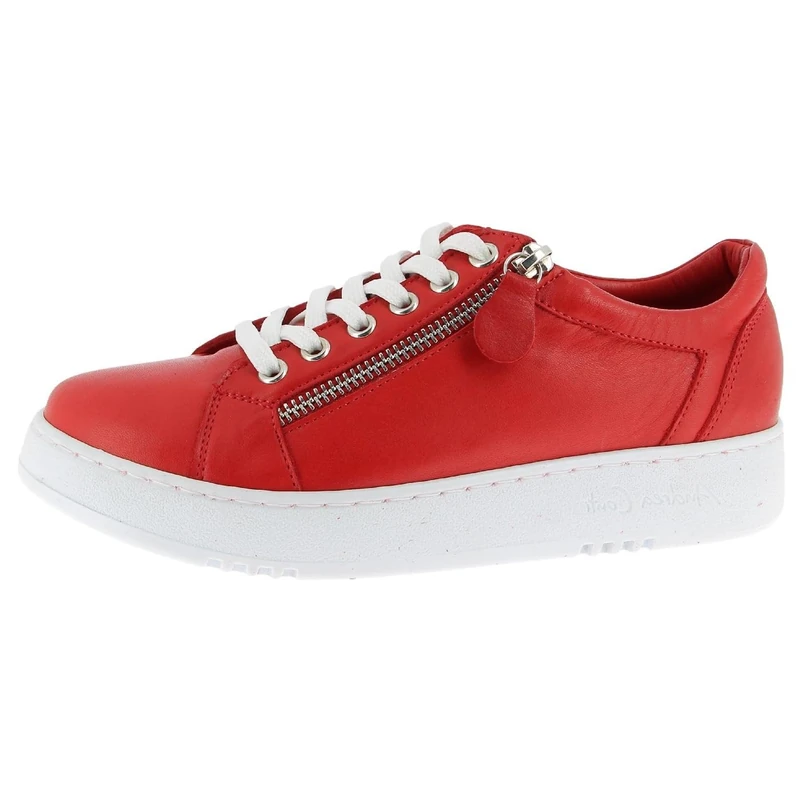 Andrea Conti Women's Low Top Trainers, Chili, 8.5 UK