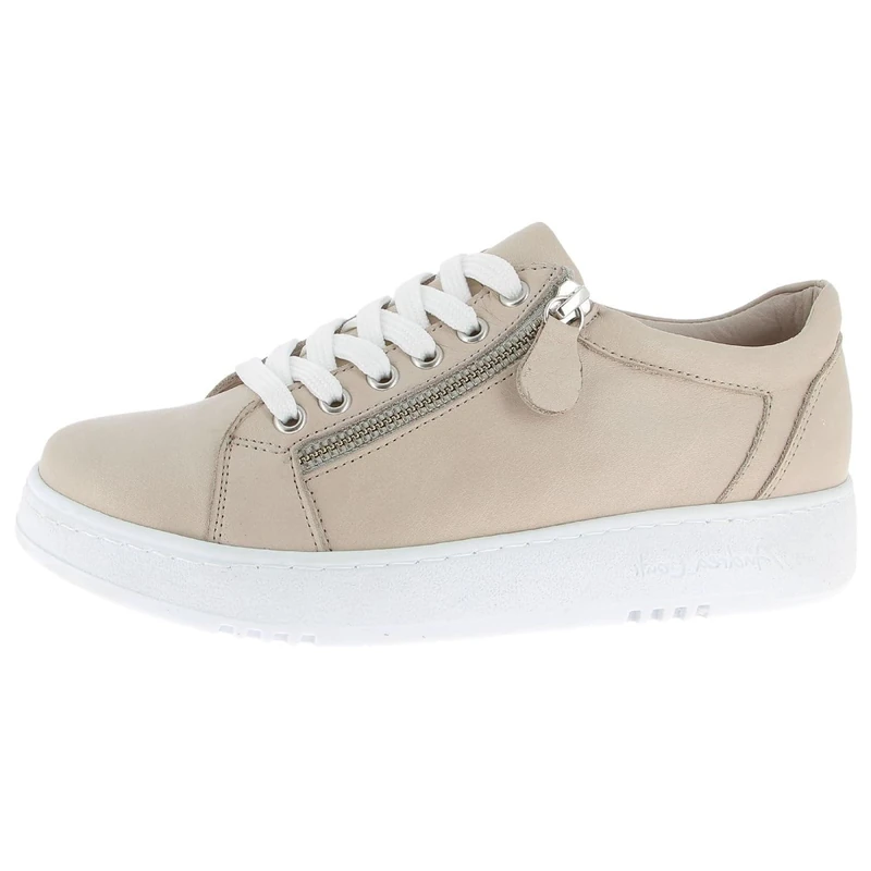 Andrea Conti Women's Low Top Trainers, Silver Grey, 8.5 UK