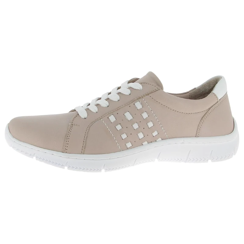 Andrea Conti Women's Low Top Trainers, Silver Grey White, 8.5 UK