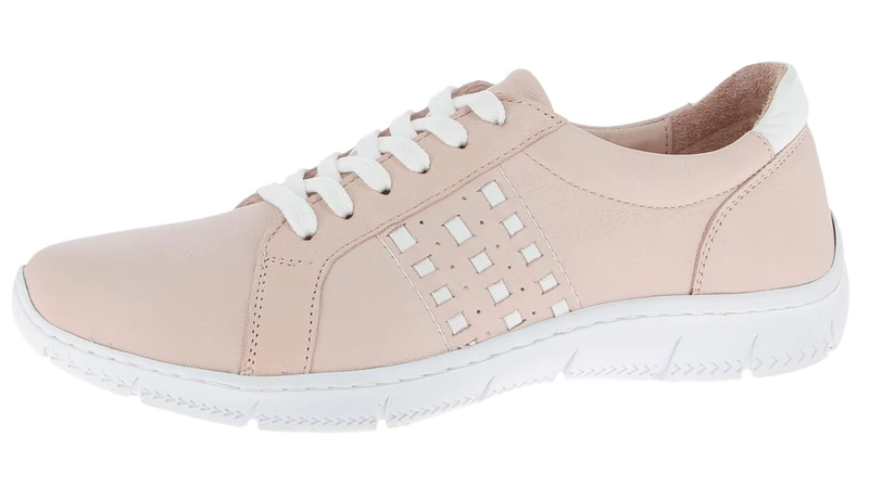 Andrea Conti Women's Low Top Trainers, Rose White, 5 UK