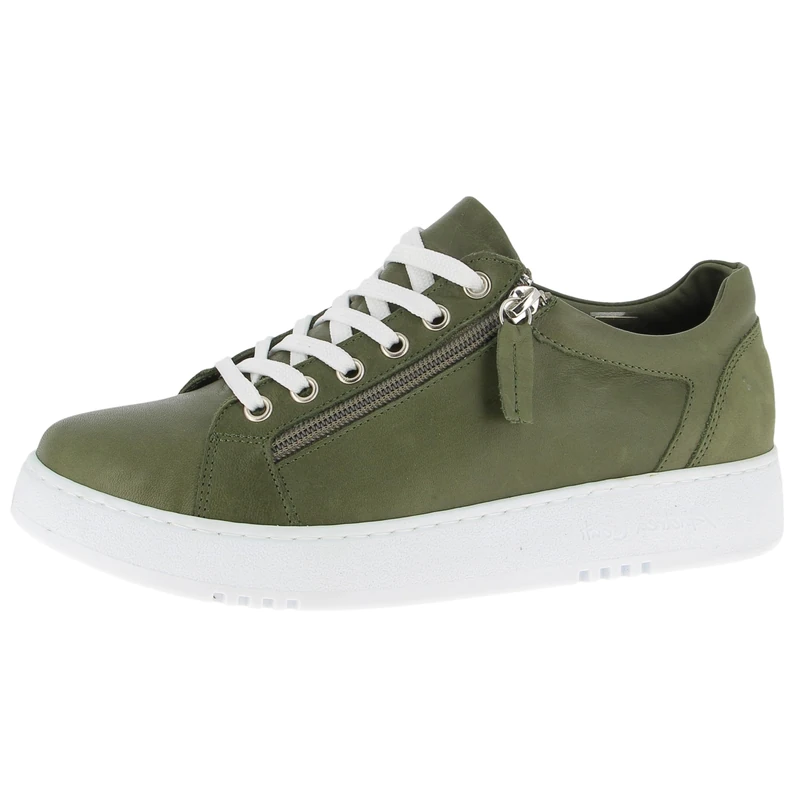Andrea Conti Women's Low Top Trainers, Olive, 5 UK