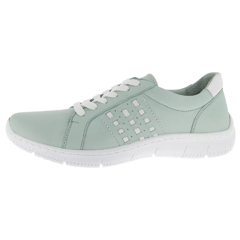 Andrea Conti Women's Low Top Trainers, Mint White, 2/2.5 UK