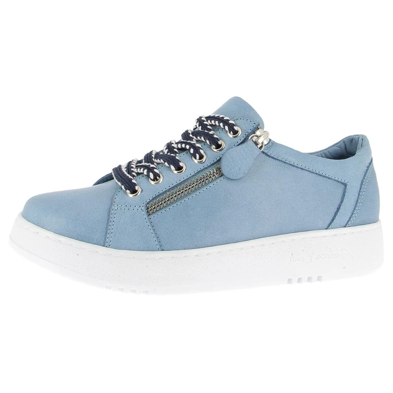 Andrea Conti Women's Low Top Trainers, Blue, 8 UK