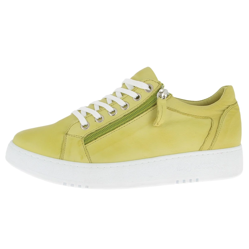 Andrea Conti Women's Low Top Trainers, Yellow Green, 8.5 UK