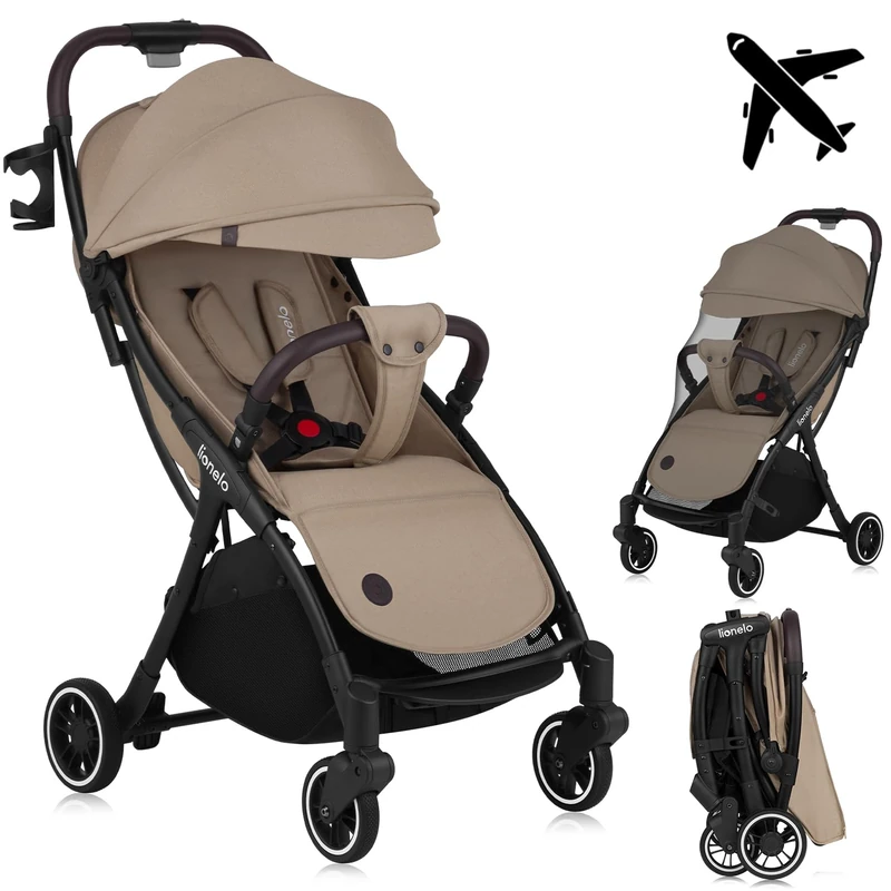 LIONELO Julie One Lightweight Foldable Pushchair up to 22 kg